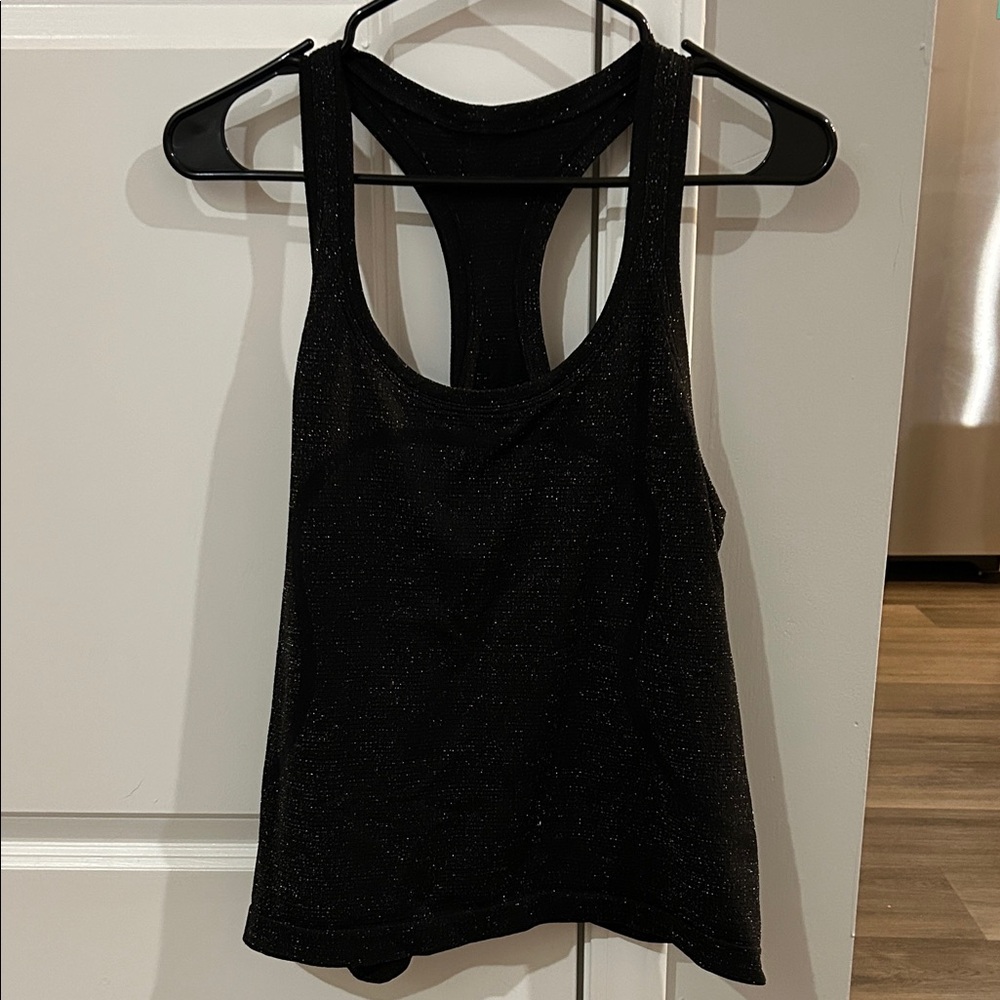 Lululemon Black Sparkle Racerback Tank Top